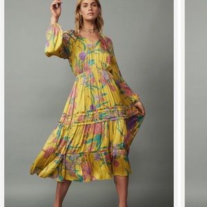 SOLD NWT Current Air Marigold Midi Dress Size XS